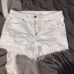American Eagle high rise denim shorts